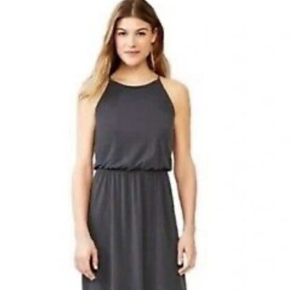 Gap empire waist grey long dress